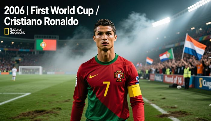 Cristiano Ronaldo first World Cup